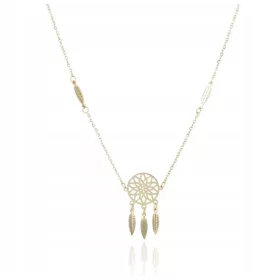  TRAUMFÄNGER-HALSKETTE AUS 316L GOLD CHIRURGISCHEM STAHL
