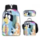  NEUES Bluey-SCHULSET-RUCKSACK, A4-TASCHE, Federmäppchen