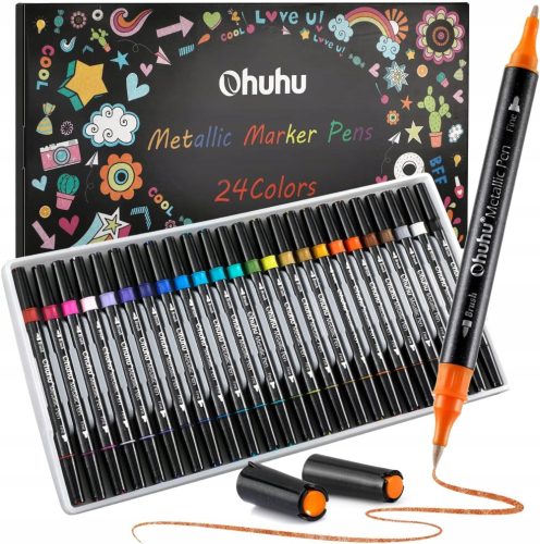  Papiermarker verschiedene Farben Ohuhu 24 Stk.