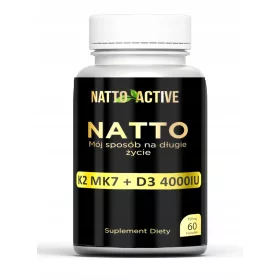   Natto Active mit Vitamin D3 4000, K2 MK7 und Nattokinase – 60 Kapseln