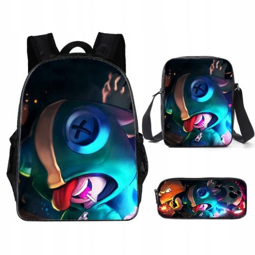  Brawl Stars Schulset, Rucksack, A4-Tasche, Federmäppchen, hohe Qualität