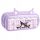  GROSSE MULTIFUNKTIONALE BLEISTIFTTASCHE MIT DREI TEILEN, KUROMI MELODY, 22 CM