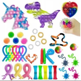    SET ANTI-STRESS-SPIELZEUG FIDGET TOYS BUBBLE 40-tlg. Geschenk