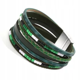  ARMBAND AUS ETHNISCHEM LEDER FÜR DAMEN