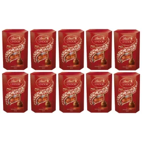   Lindt Lindor Milchschokolade Pralinen 200g, 10er Pack - Zartschmelzendes Erlebnis