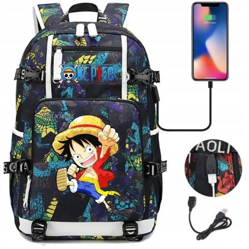  Rucksack Einteilige USB-Buchschultasche Große Kapazität Schülerschultaschen