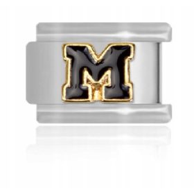  Link für Maybeme Schwarz-goldener Buchstabe M