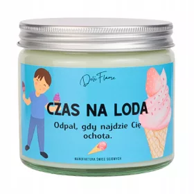    ICE CREAM TIME Kerze, GESCHENK, lustig, Freund, Mann, GEBURTSTAG, 120 ml