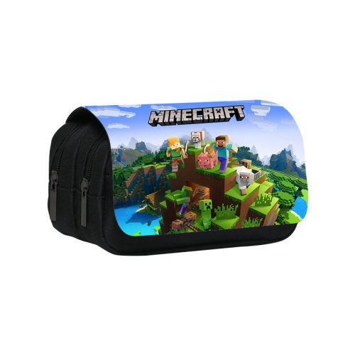  NEUES Doppel-Federmäppchen mit Minecraft PATTERNS-Aufdruck