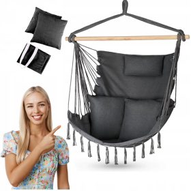    Hängemattenschaukel brasilianischer Stuhl Hängesessel XXL Gartenschaukel 150kg
