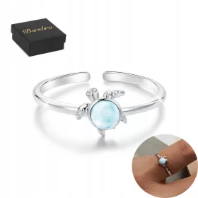    925er Silberring mit Schildkröte, Silberringe, verstellbar, Silber für Damen