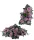  SET RUSH, KÜNSTLICHE BLUMEN, FÜR GRÄBER, FRIEDHOF, ROSEN