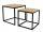  Kontrast SK101 quadratischer Couchtisch 50 x 50 x 50,5 cm Natureiche