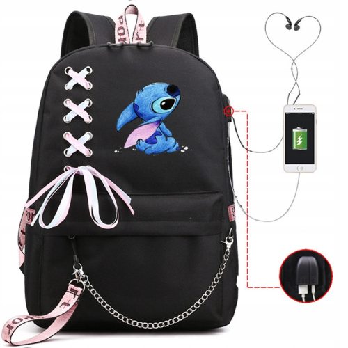  Schulrucksack mit mehreren Fächern 1) K&M schwarz, mehrfarbig