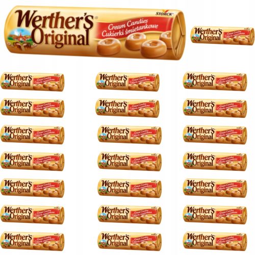Werther's Original Cremige Bonbons 50g, 24 Stück - Ideal für Unterwegs