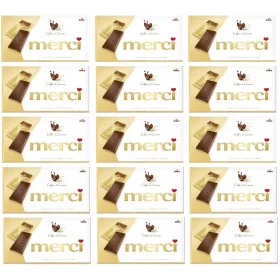   MERCI Schokolade Kaffee-Sahne 4 Stück im Karton – 15x 100g