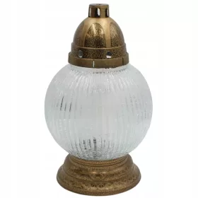  Glaskerze aus gefrorenem Glas, KUGEL, elegant