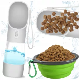    Faltbar (Reise) für Faltrassen, aus Kunststoff Mawe weiß, Grautöne 0,45 l