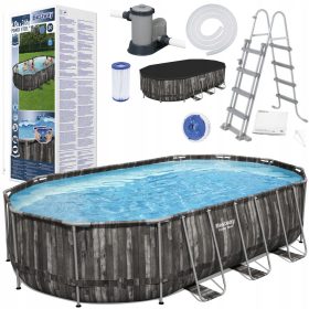  Bestway rechteckiger Rahmenpool 610 x 366 cm