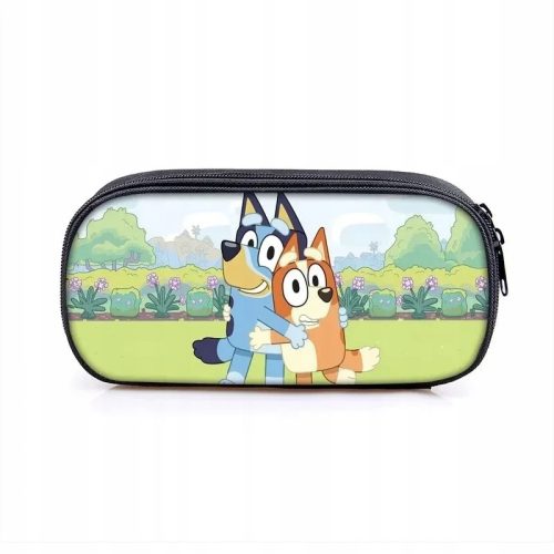  3D-Bleistiftetui, groß, blaue Muster. Das beste Geschenk von allen.