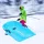  Schneeschlitten Schlitten Outdoor Winter Rodelschlitten für Kinder Erwachsene Winter Blau