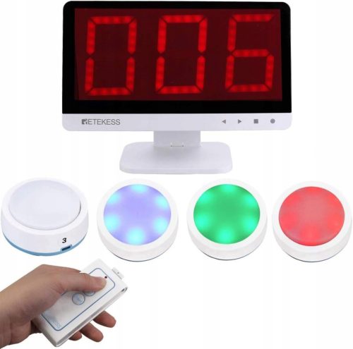  Retekess TM101 Wireless Buzzer System Antworten, Summertaste