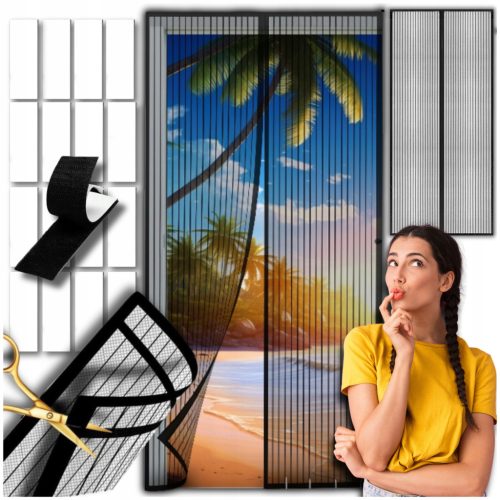 Moskitonetz für Türen, Fenster 100 cm x 220