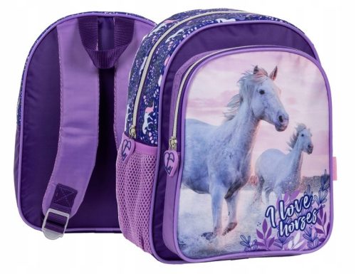  Derform-Schulrucksack mit mehreren Fächern Lilatöne, Rosatöne