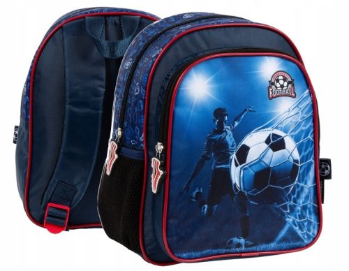  Derform-Schulrucksack mit mehreren Fächern. Blautöne