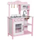  Küchenherd für Kinder, ROSA HOLZtöpfe + Besteck + Mikrowelle