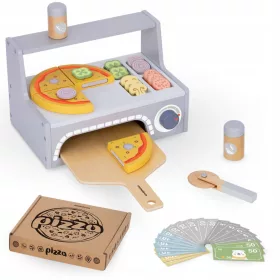  Pizza-Backset aus Holz für Kinder ab 3 Jahren