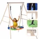  Schaukel Storchennest Gartenschaukel mit Gestell Halo-Fit Fly
