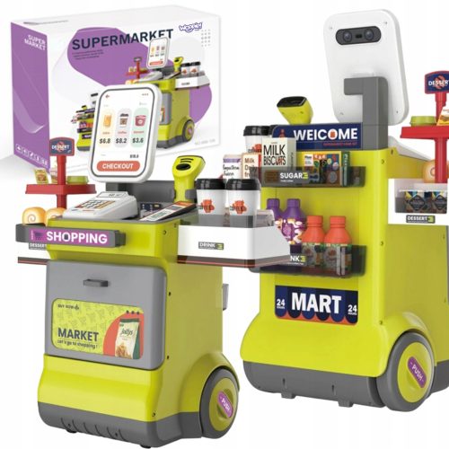  INTERAKTIVER SUPERMARKT-SHOP SOUND LICHT KARTENLESER WOOPIE ZUBEHÖR