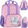  Starpak Kindergartenrucksack mit einem Fach für Mädchen Lilatöne, Rosatöne, Mehrfarbig