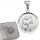  Christophorus-Medaillon, Silber (925).