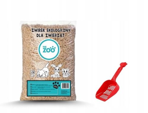  THE ZOO Holzpelletstreu, 30 l, Katzenstreu, Kaninchen, Nagerstreu + Schaufel