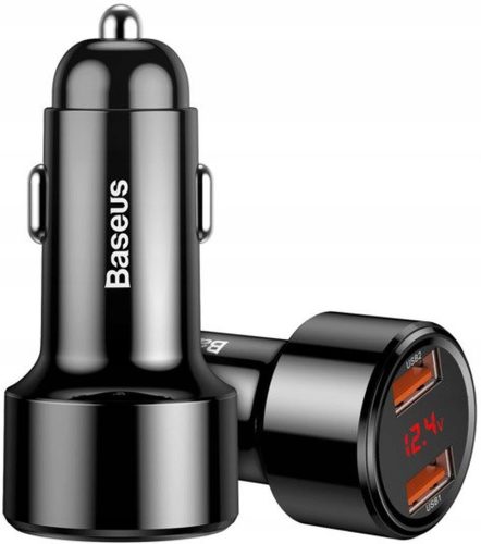  BASEUS SCHNELLES KFZ-LADEGERÄT 6A 2x USB LEISTUNGSSTARK 45W FÜR LED-ZIGARETTENANZÜNDER