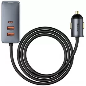    BASEUS SCHNELLES KFZ-LADEGERÄT 4X USB QC 4.0 PD LEISTUNGSSTARKES 120-W-NETZTEIL