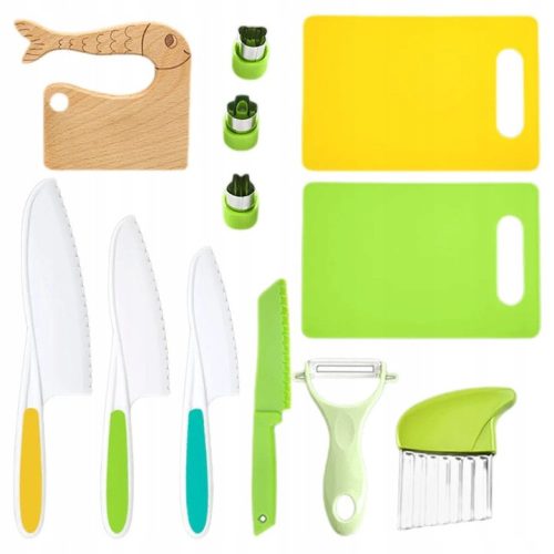  Kindermesser - 12-teiliges Küchenmesserset für Kinder