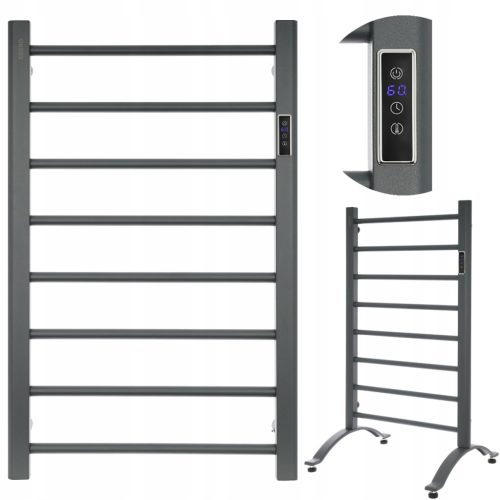  EBERG Elektro-Badheizkörper, Leitertrockner, stehend, 200W, grau