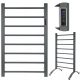  EBERG Elektro-Badheizkörper, Leitertrockner, stehend, 200W, grau