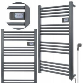  EBERG Elektro-Badheizkörper 500 W 540 x 960 mm Anthrazit