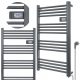  EBERG Elektro-Badheizkörper 500 W 540 x 960 mm Anthrazit