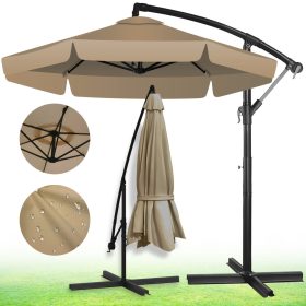  Faltbarer Gartenschirm, Marineblau, 6 Segmente