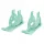  -Ski-Balance-Fahrradschlitten ohne Pedal, Trainingsfahrradhalter, Winter-Schnee-Schlitten, grün