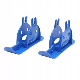    d-Ski Laufradschlitten ohne Pedal, Halterung für Trainingsfahrrad, Winter-Schneeschlitten, Blau