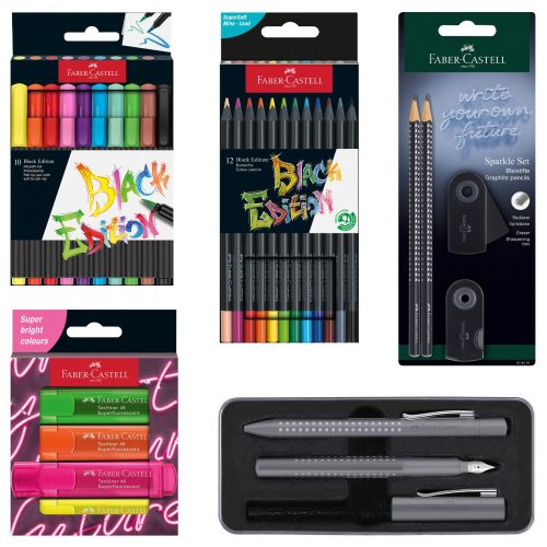  Faber-Castell Black Edition Schulausstattung für die Klassen 6-8 und Oberstufe
