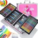 KÜNSTLER-SET ZUM MALEN 145-teilig, Kunststoffmarker, Buntstifte, Farben, Koffer