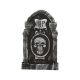  RIP-Grabstein mit Halloween-Totenkopf 50x30 cm