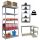  Chiccot Lagerregal aus Metall, 180 x 90 x 40 cm, max. 100 kg pro Regal